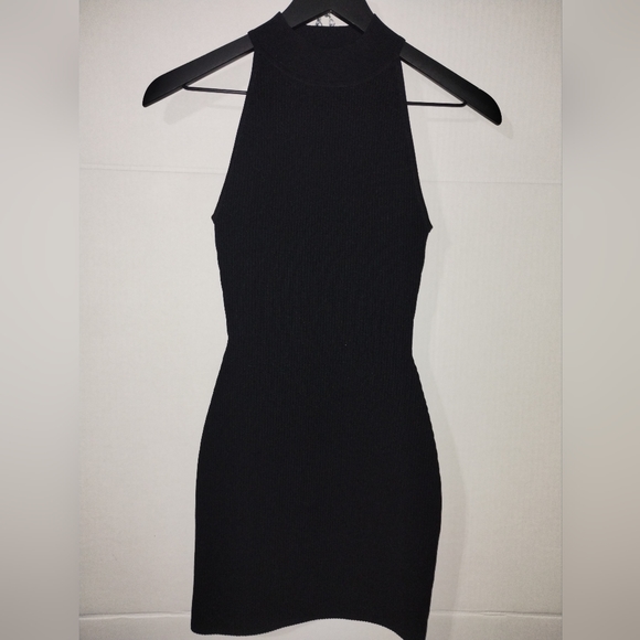 Babaton Dresses & Skirts - Ribbed halter mini dress by Aritzia